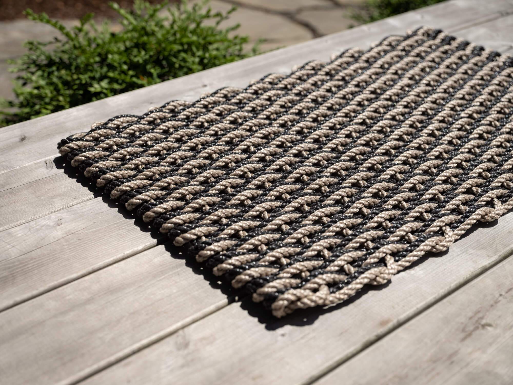 Large Rope Doormat, Two Colors, 21 X 34