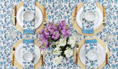 Load image into Gallery viewer, Lilibet Blue Crush Table Linen
