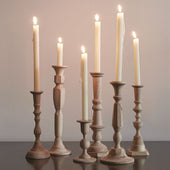 Load image into Gallery viewer, Wood Candlestick
