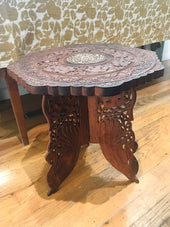 Load image into Gallery viewer, Ornate Indian Carved Table
