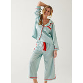 Load image into Gallery viewer, Satin Sailors Pajama Set
